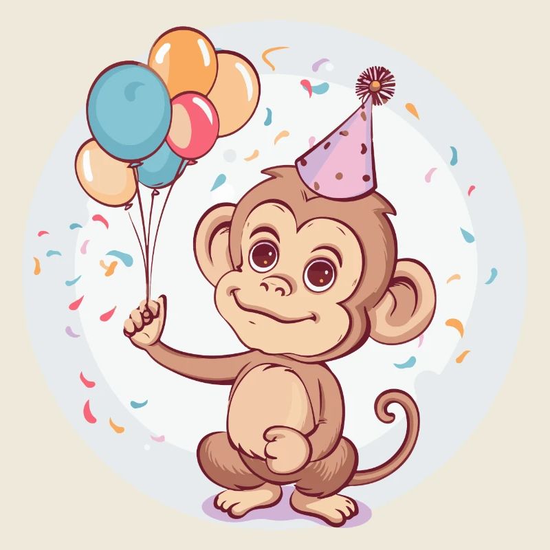 Affe Geburtstag Comic