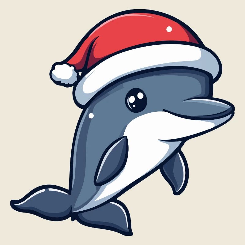 Delfin Weihnachten Niedlich