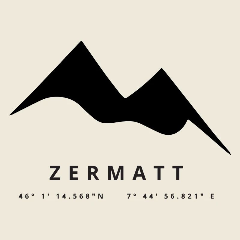 Minimalistisches Zermatt-Logo
