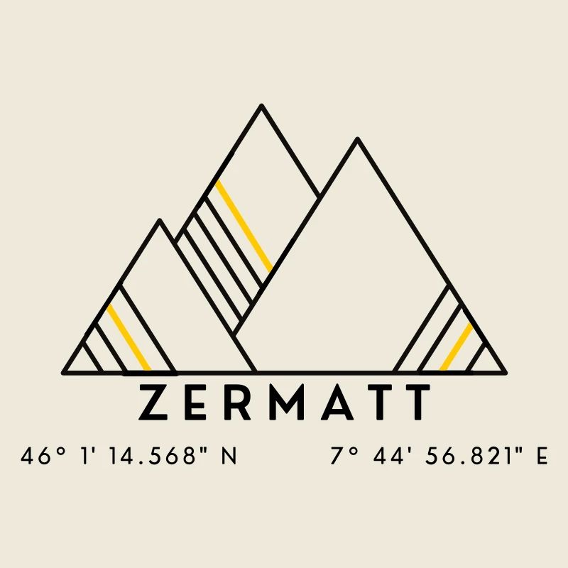 Minimalistisches Zermatt-Logo