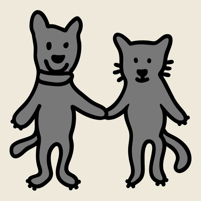 Hund - Katze - Freunde