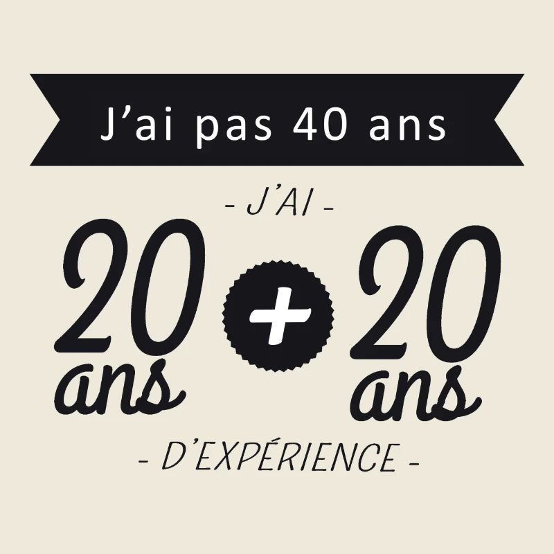 20 ans et 20 ans d'expérience