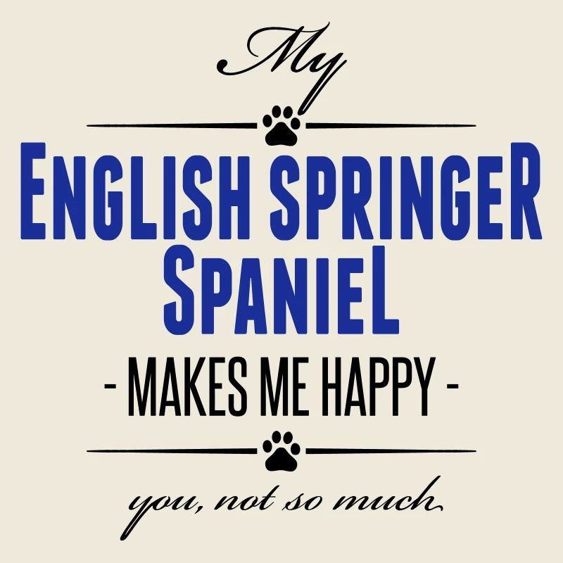 Mon anglais Springer Spaniel me rend heureux