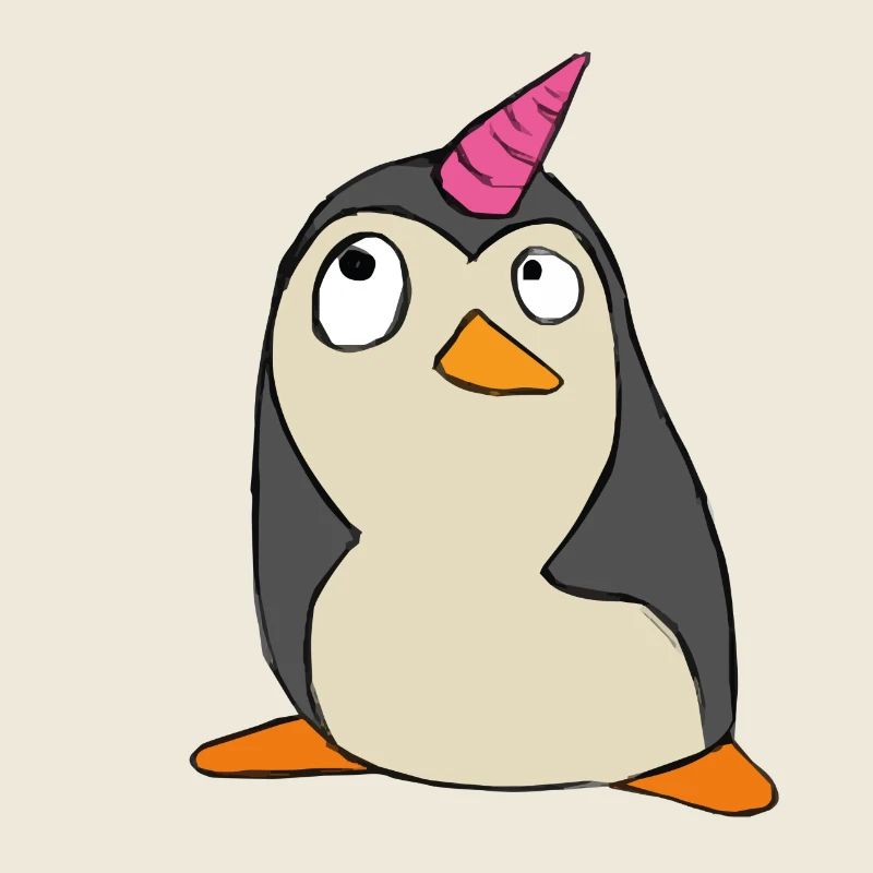 Pinguin Einhorn