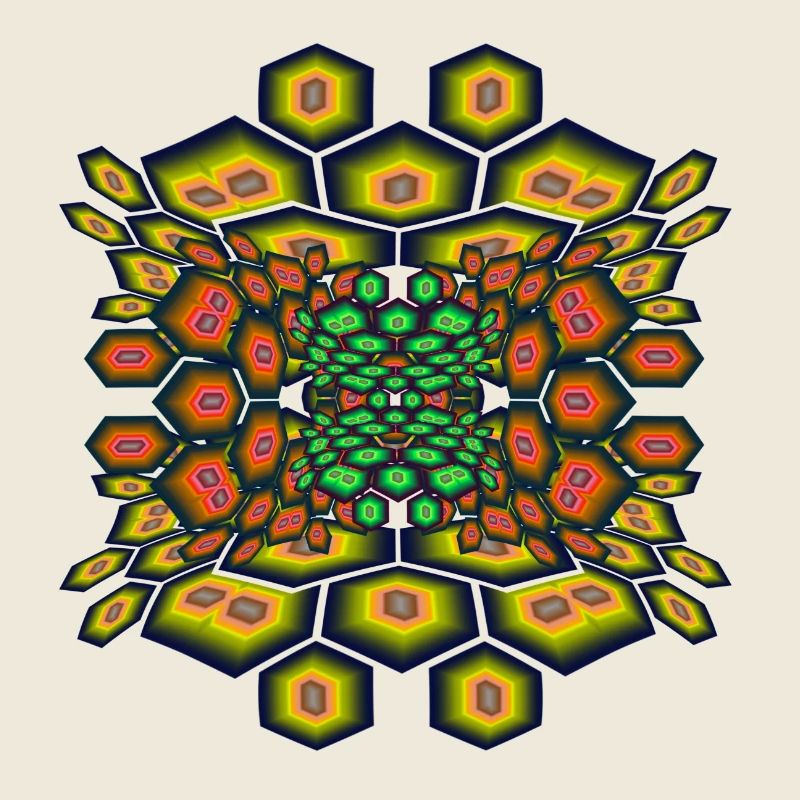 Hexagon psychedelic II