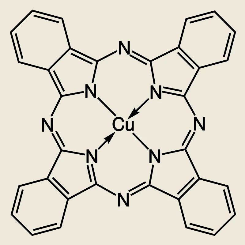 Blue copper phthalocyanine