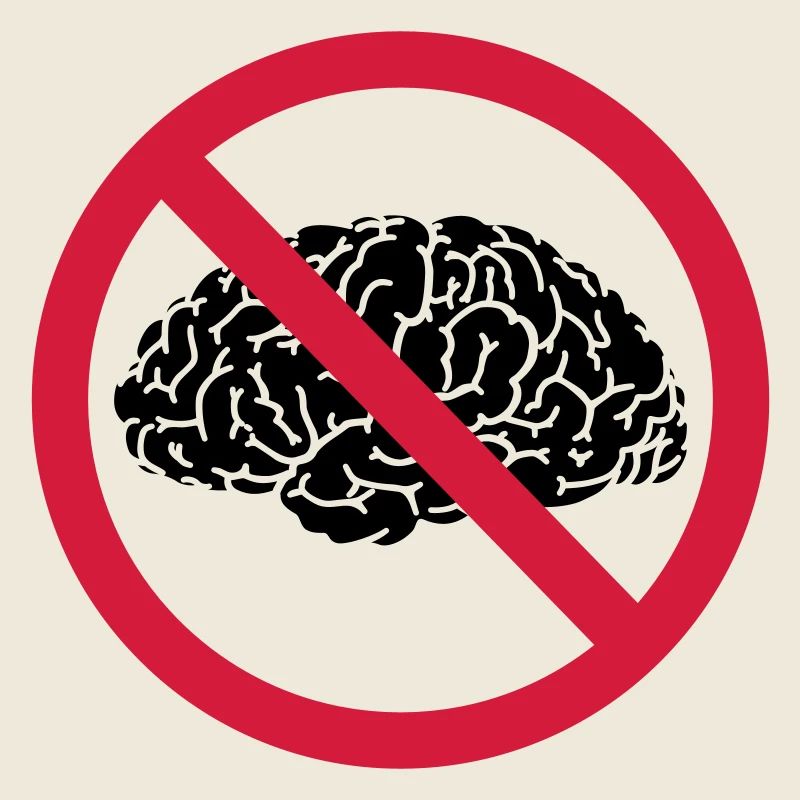 pas de cerveau permis