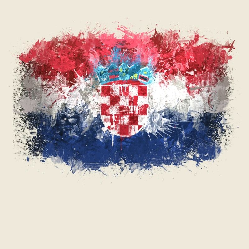 Croatian Flag Graffiti