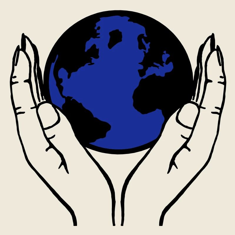 monde dans les mains