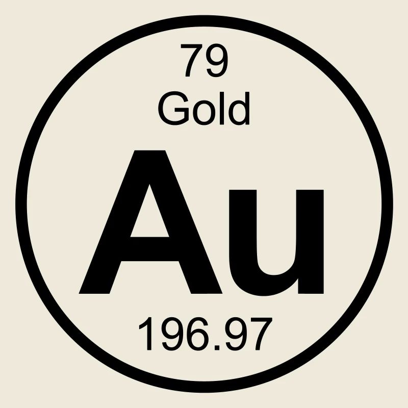 Element 79 - au (gold) - Full (round)