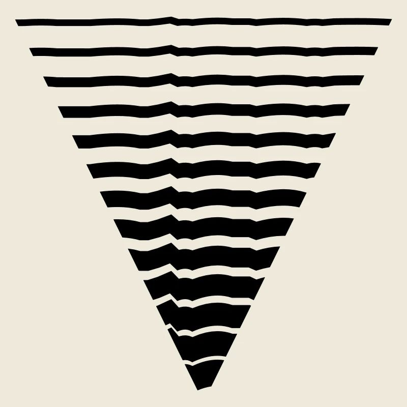 Lines many strokes triangle shape pattern