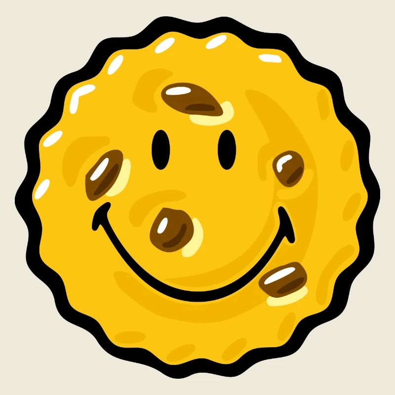 Smiley Chocklate Chip Biscuit
