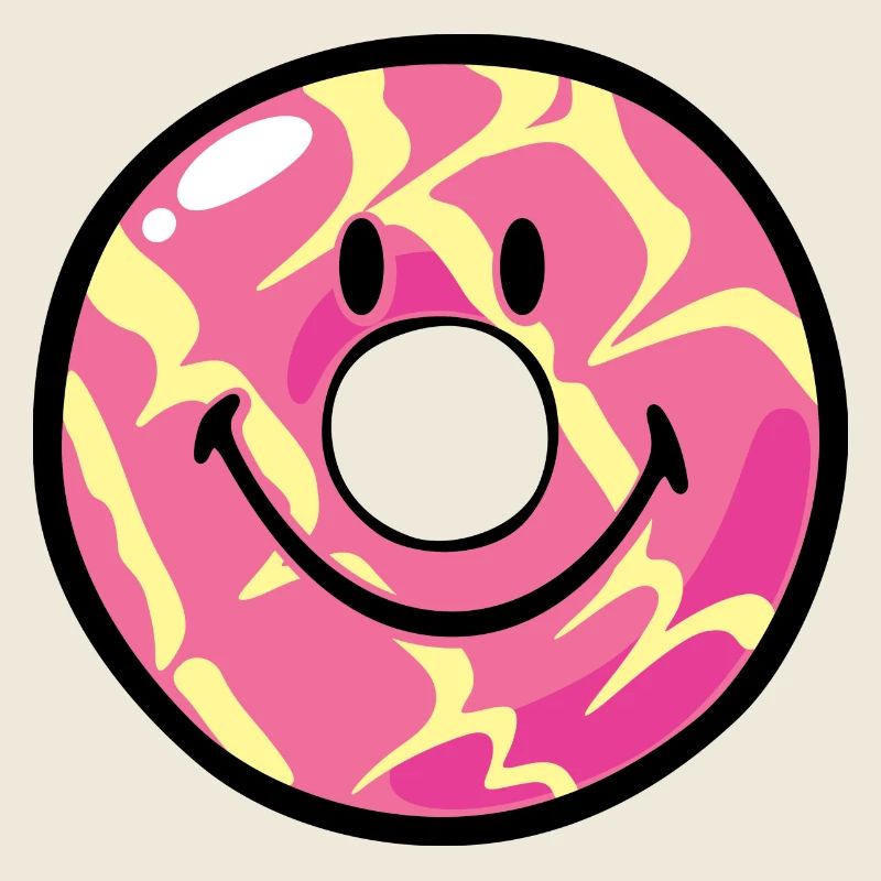 Smiley Donut Vanilla Ripple