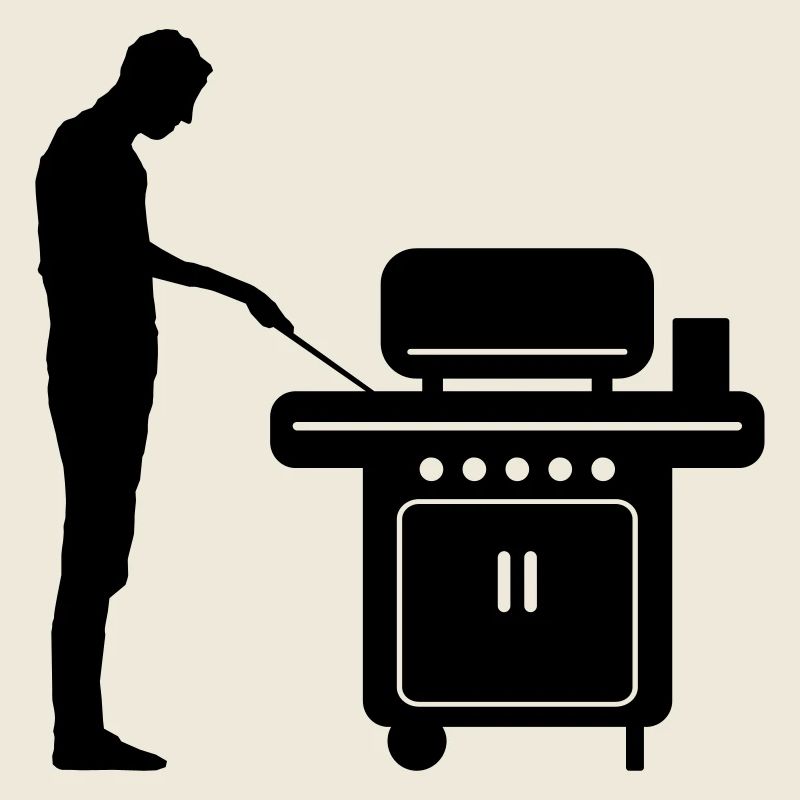 Freizeit - Mann Grill