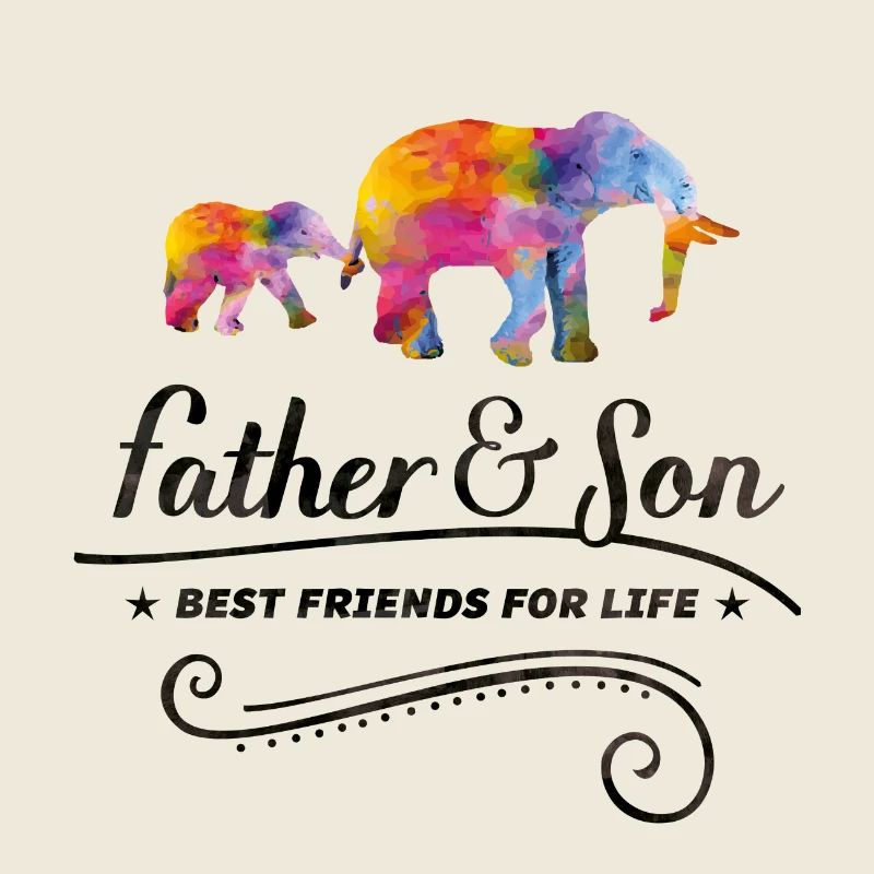 elefant father son