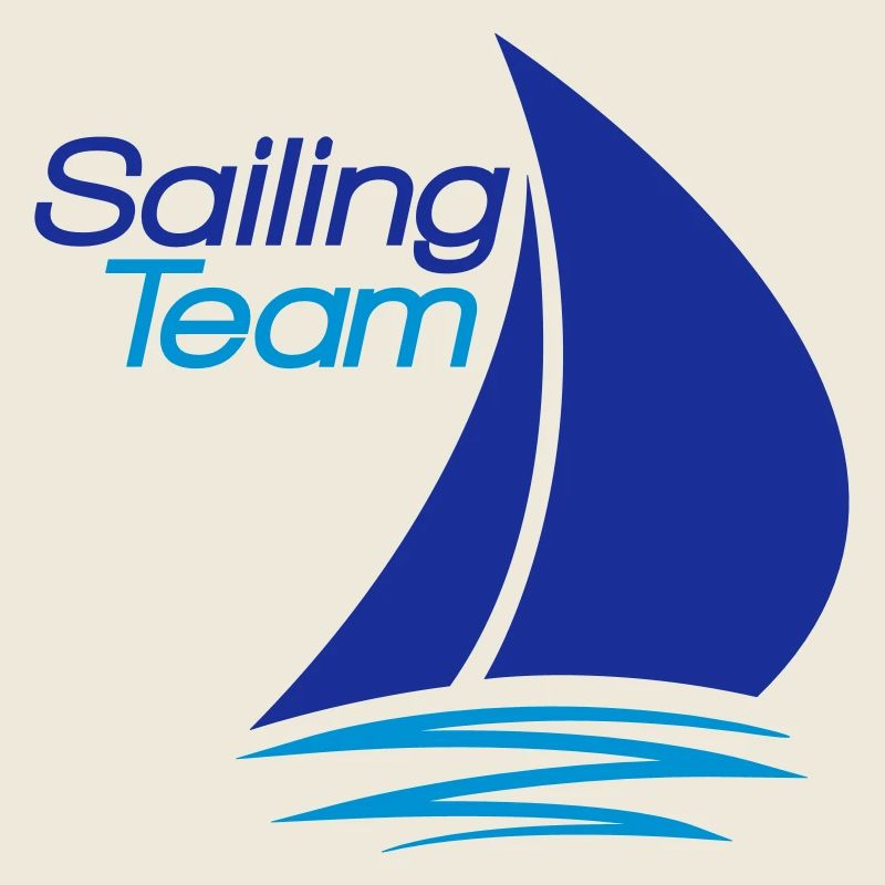 équipe voile conception de logo bateau à voile nav