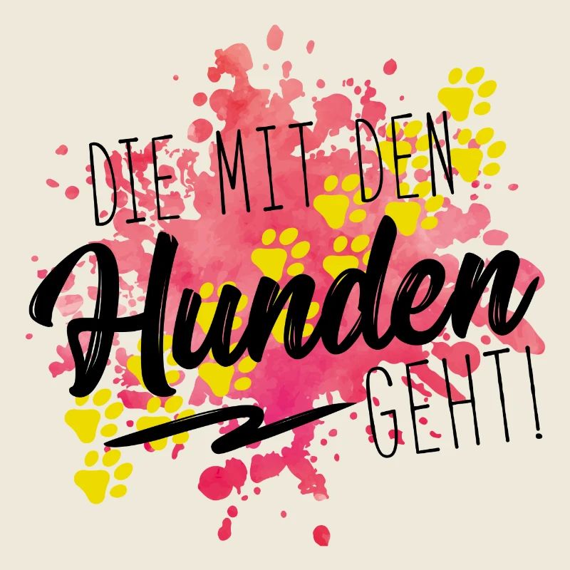 mit den hunden geht design