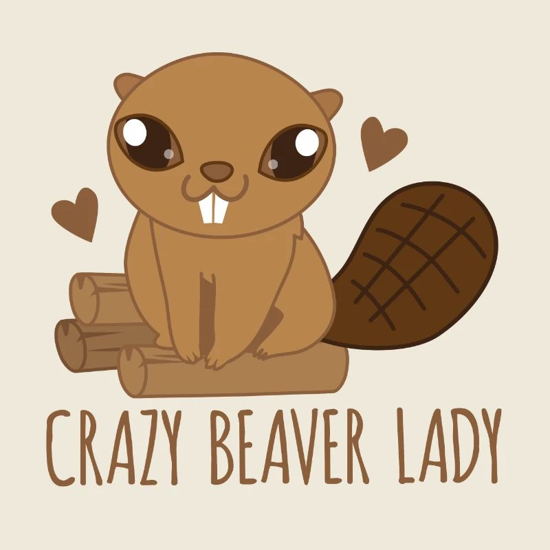 Crazy beaver lady with uber cute BEAVER