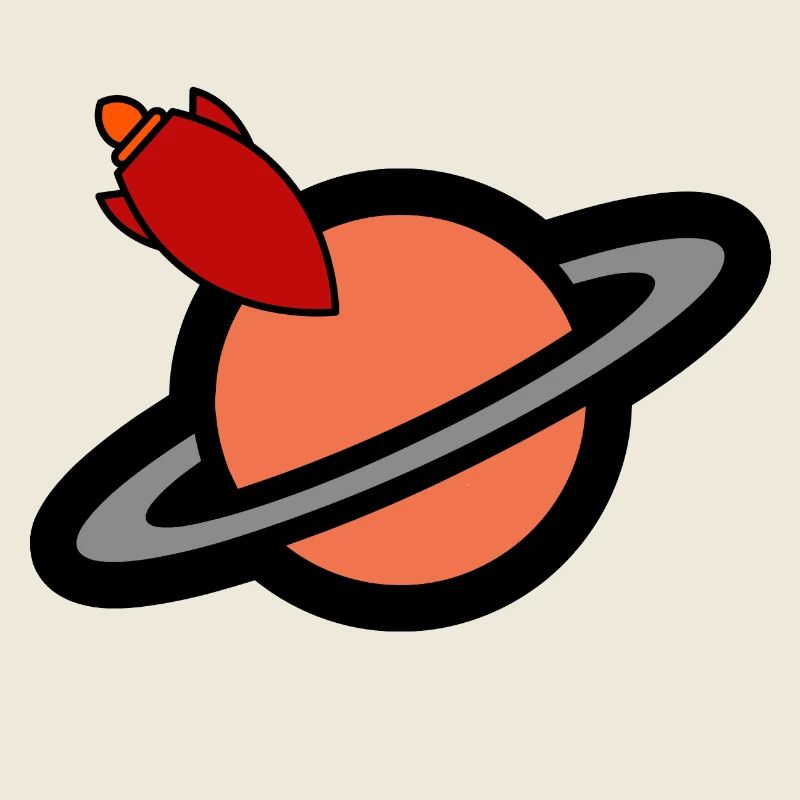 direction la planète Saturne