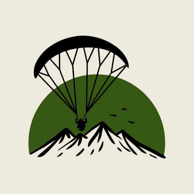 Paramotoring Retro Vintage