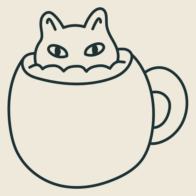 Cute little Cat in a mug