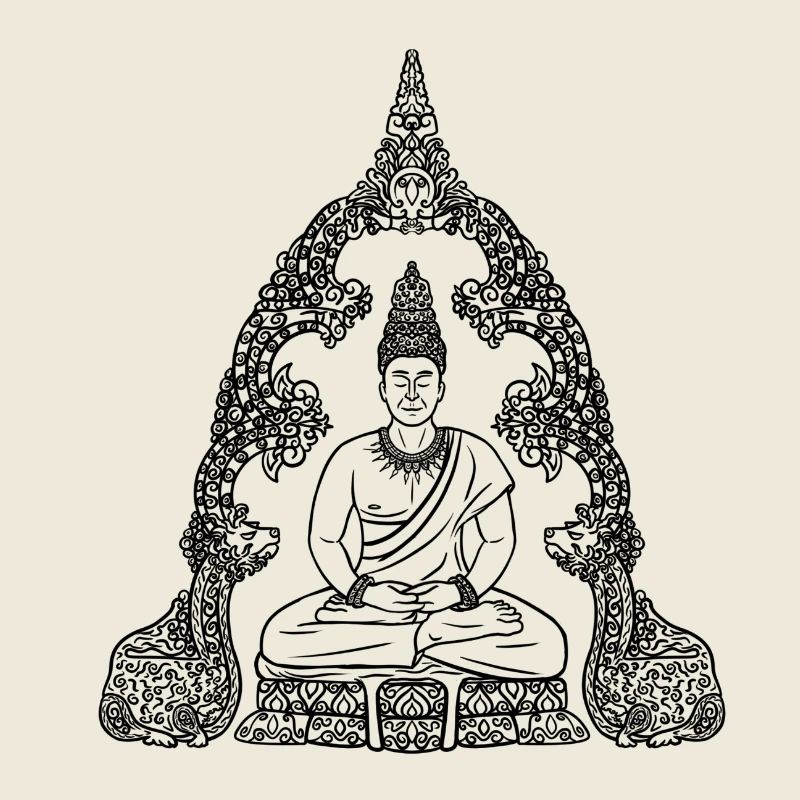 Buddha schwarz