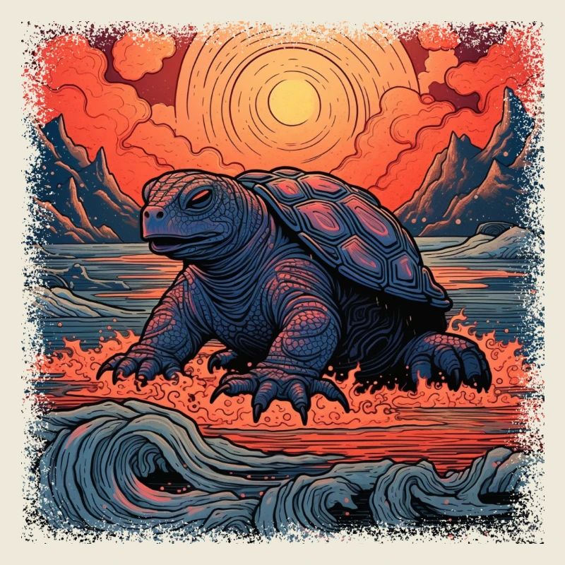 Save the Turtles Diving Turtle Geek Turtle Lover