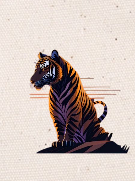 wunderschönes Tiger Design