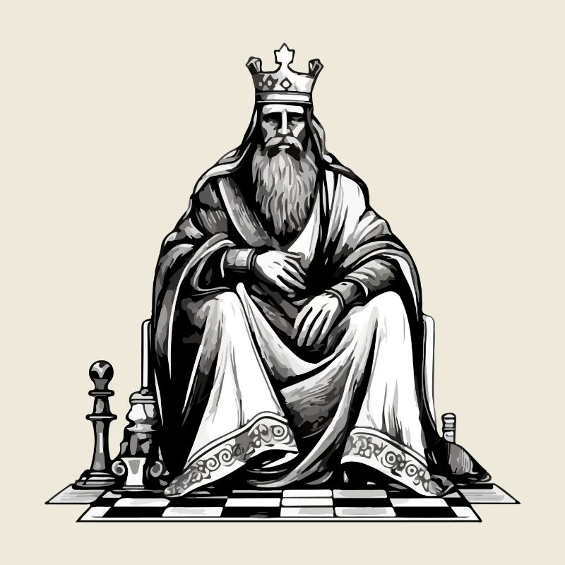 King Philip on his throne