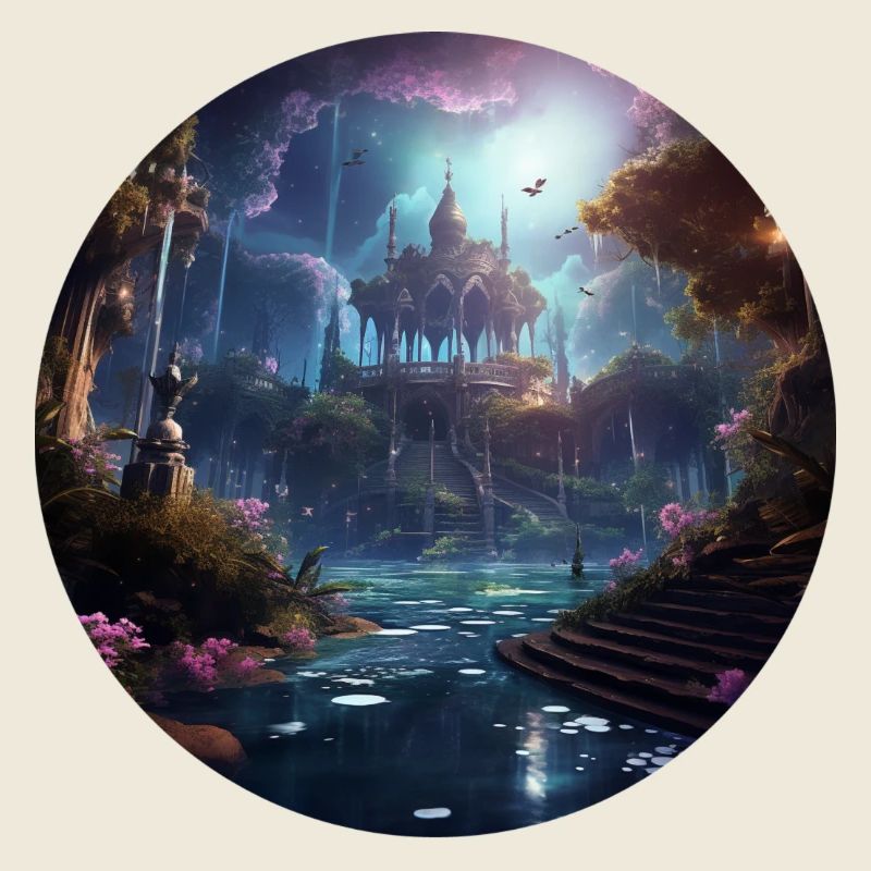 Mystical celestial world