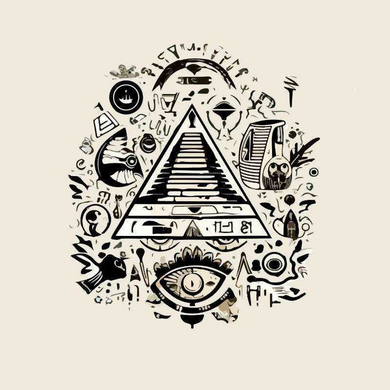 Auge und Pyramide