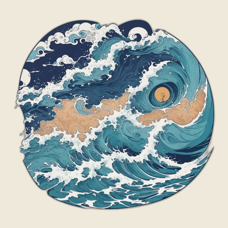 Japan Waves Art