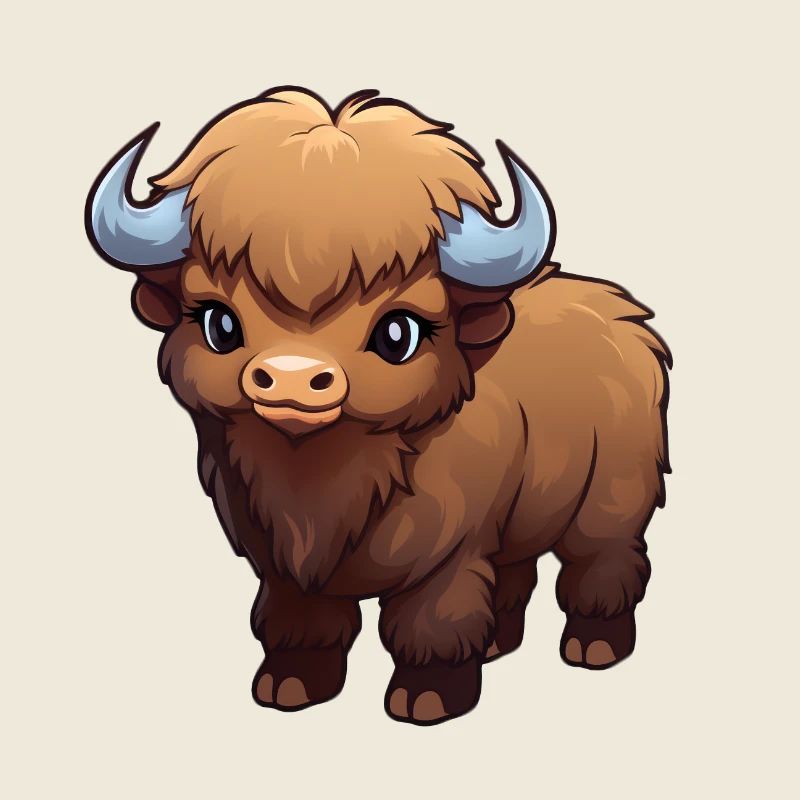 Baby Bison Buffalo