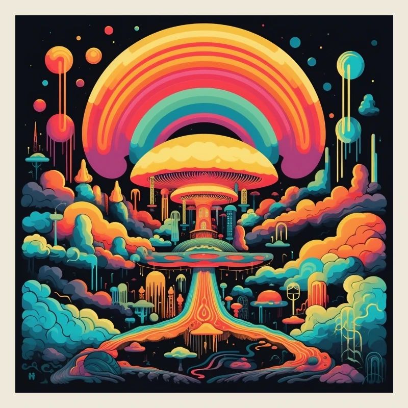retro Landschaft