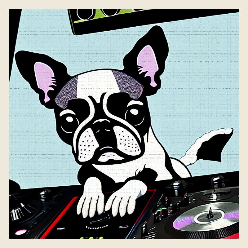 Chien DJ Pop Art