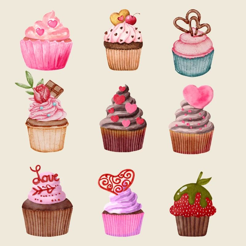 collection cupcakes