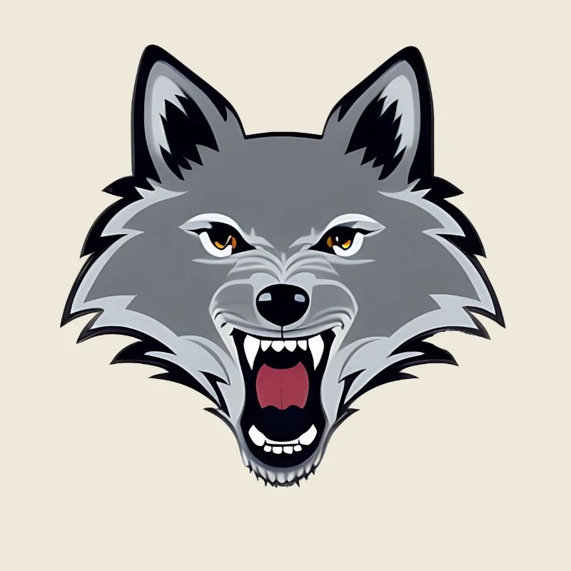wütender Wolf