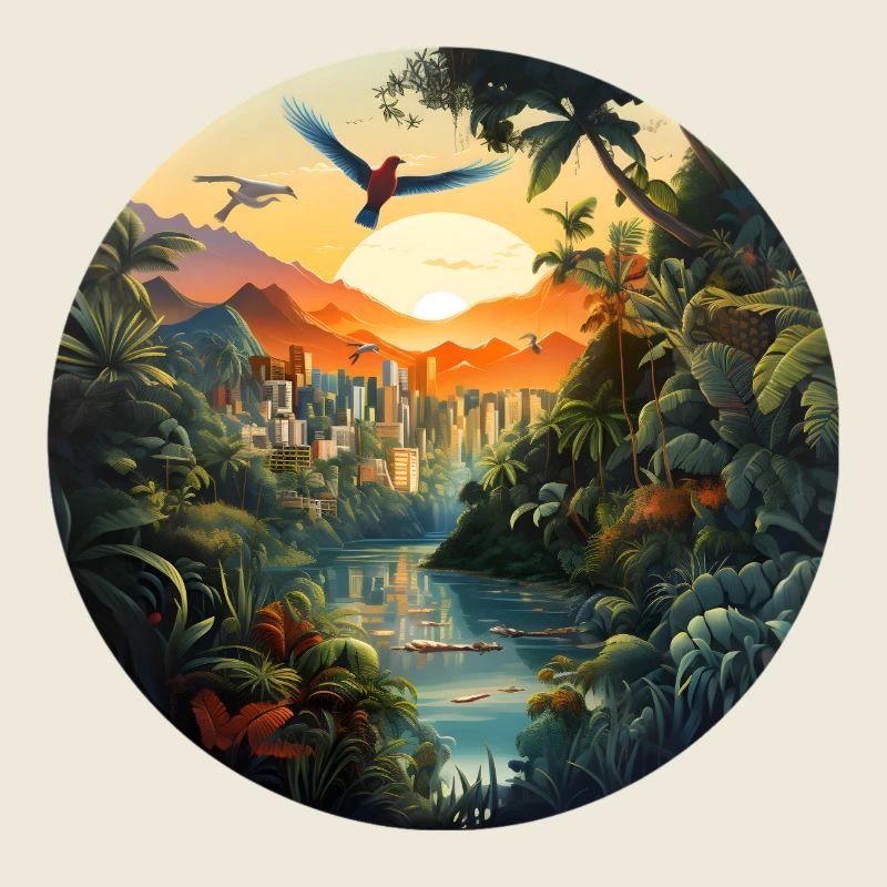 Eine Stadt im Amazonas