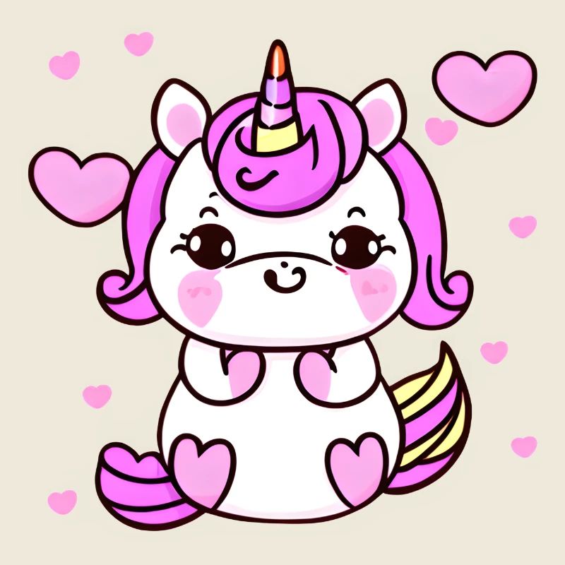 Einhorn Mädchen Unicorn Fabeltier Einhörner
