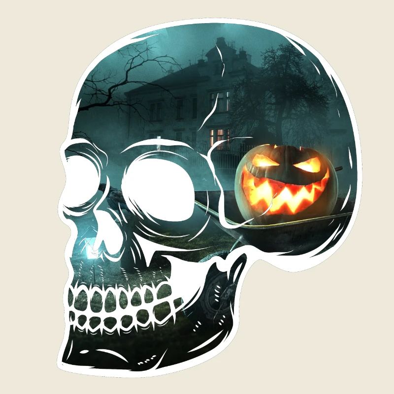 Crâne vision terrifiante