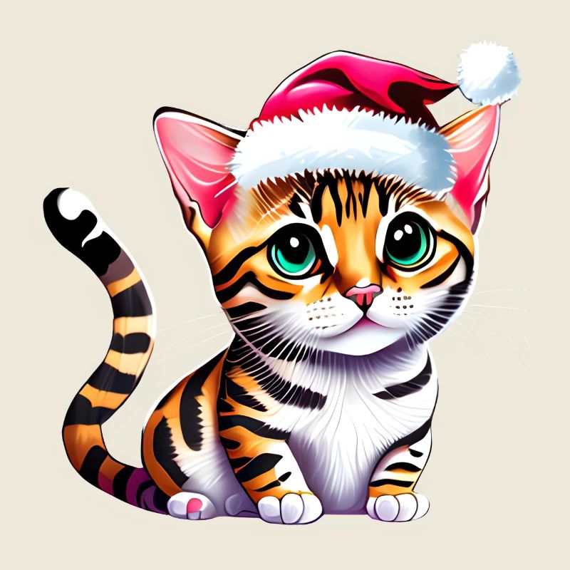 Bengal cat cat owner kitten christmas