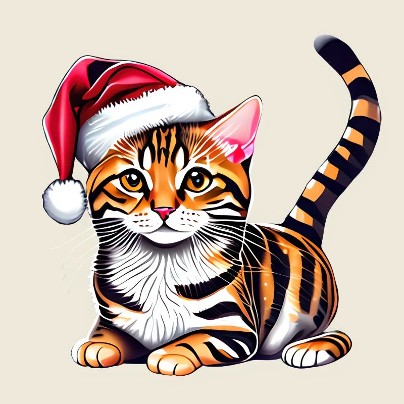 Chaton de Noël du Bengale Chaton du Bengale