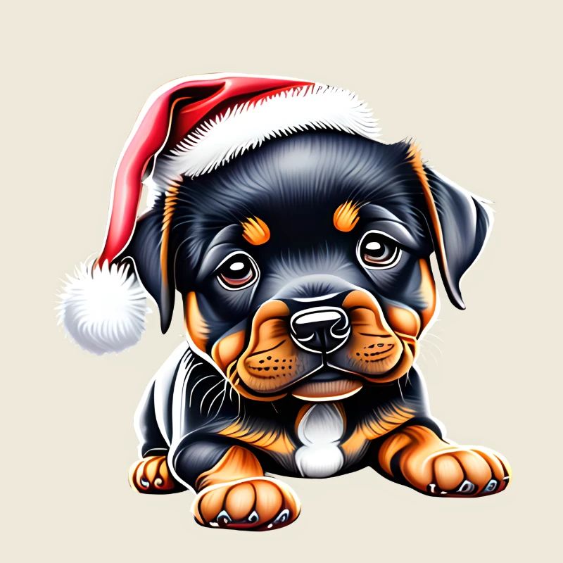 Rottweiler Chien Chiot Chiens de Noël