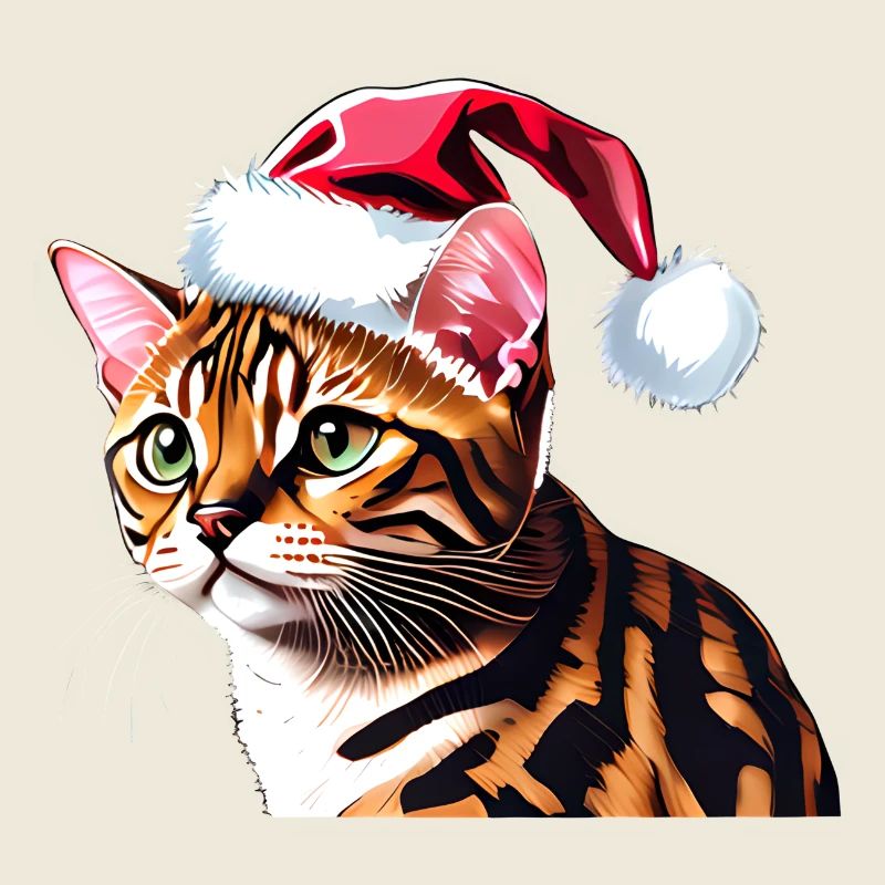 Bengal Cat Noël Bengal Chaton Chaton