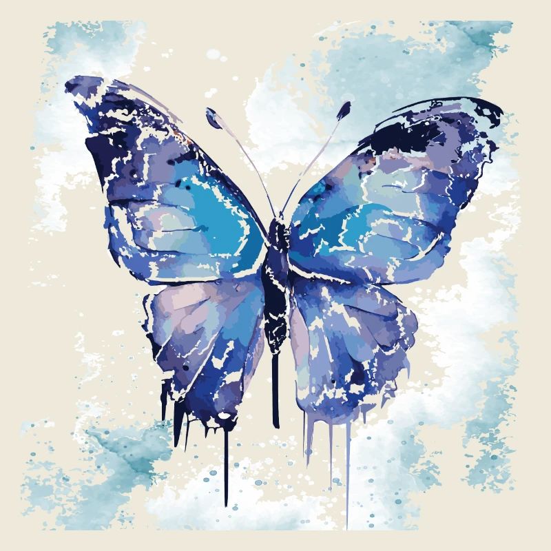 papillon aquarelle