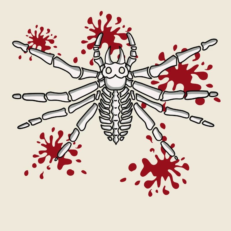 Spinne Halloween Blut Kostüm