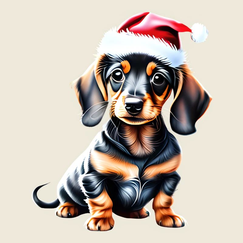 Teckel Chiot Teckel Noël Chien Noël