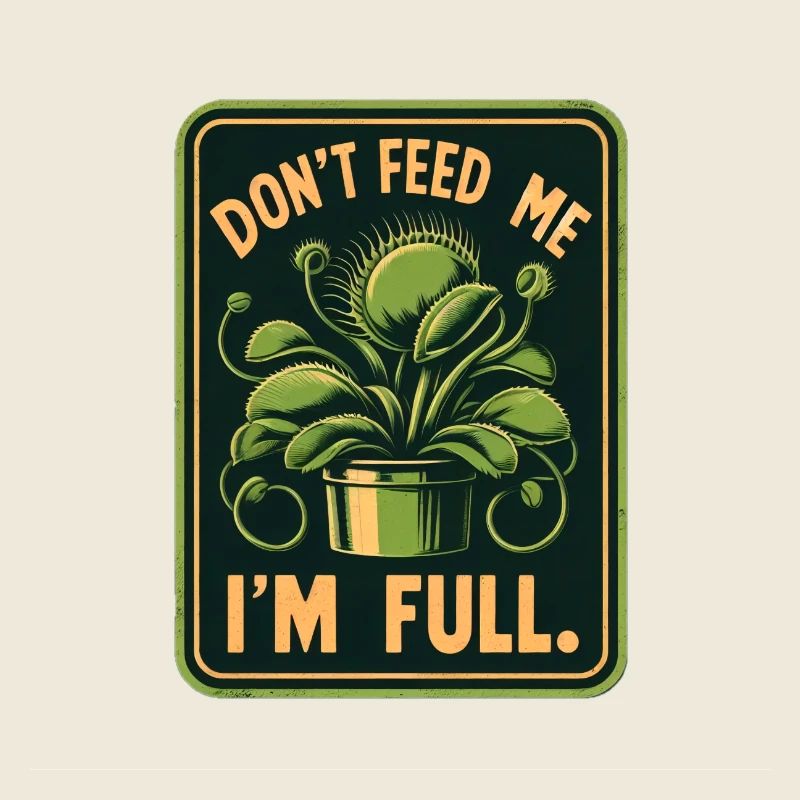 Venus Flytrap Retro Vintage Design Carnivores