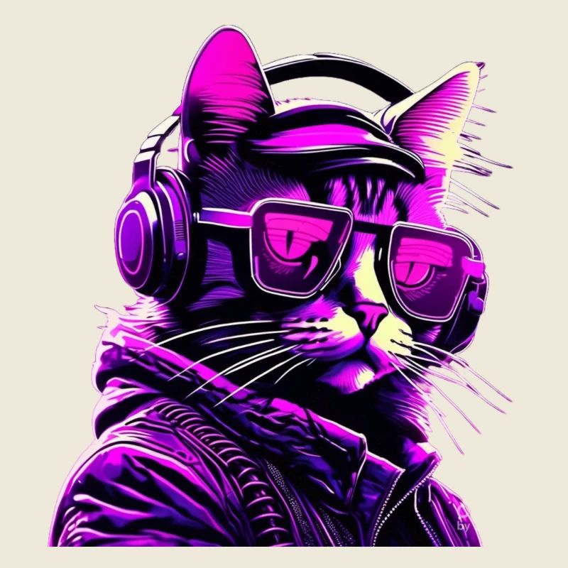 Techno Cat Neon