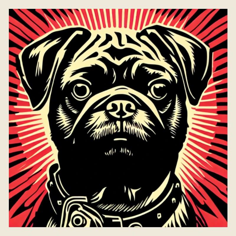 Mops Pop Art